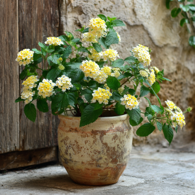 Lemondrop Lantana Camara Flowers -Natural Mosquito Repellant Garden -Attract Hummingbirds & Butterfl